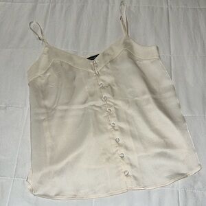 Abercrombie Cream Satin Top
